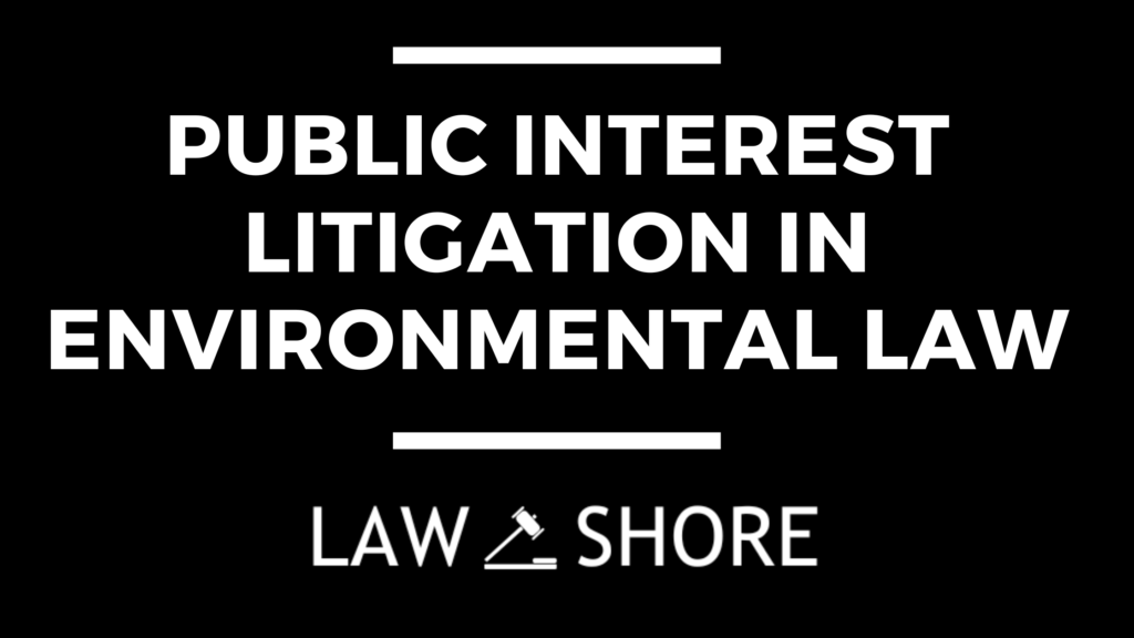 public interest litigation in environmental law