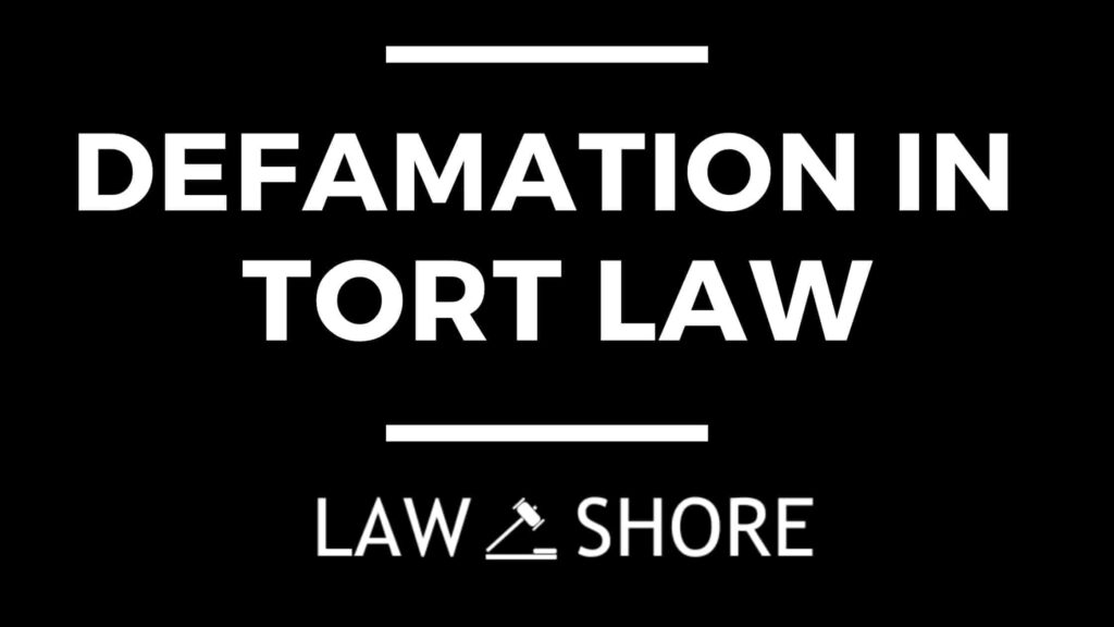 Defamation in Tort Law