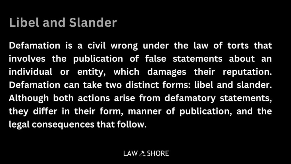 Libel and Slander