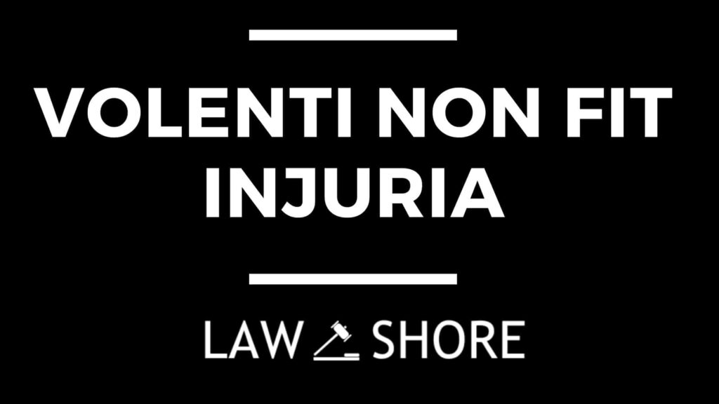 Volenti non fit injuria in tort law